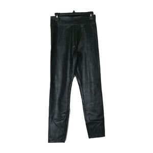 Abercrombie & Fitch Faux Leather Leggings Vegan Pants Women M Black Stretch